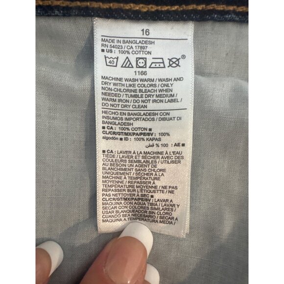 Old Navy Womens Jeans Sz 16 Extra High Rise Balloon 100% Cotton Dark Wash Casual - Picture 6 of 11